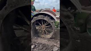 John Deere D plowing at Half Century of Progress Show #tractor #plowing #johndeere #shorts #farmshow