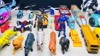 Rc helicopter, Jcb, airbus, police car, train, unboxing toy, airbus 380, veb, tractor toy testing