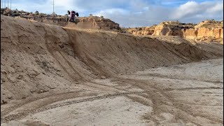 Traxxas XRT on paddles at the sand farm