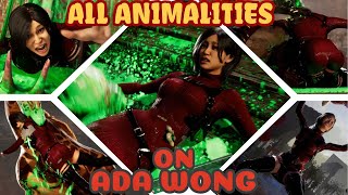 All Animalities Performed on Ada Wong - Mortal Kombat 1