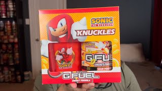 G FUEL Sonic Knuckles Sour Power Collectors Box Unboxing, Review, And Taste Test!