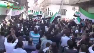 Syria   Bebila Anti Assad Protest Calls for Overthrow of Hated Dictator 4 26 13 Damascus   Kopya