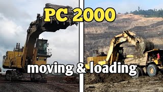 Excavator pc 2000 komatsu loading ob