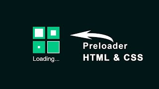 CSS Preloader | Animated Preloader using HTML and CSS