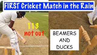 First CRICKET Match in the RAIN | Beamers and Ducks | Village Cricket at it Best