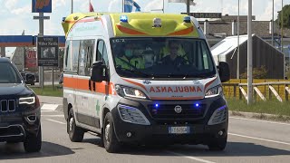 [WAIL] Ambulanza Croce Verde Cavallino-Treporti - Green Cross ambulance responding code 3