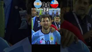 Argentina vs Chile Final Copa America 2016 #messi 😭 #football #youtubeshorts #sports