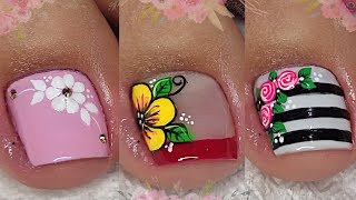 HERMOSAS IDEAS PARA DECORAR LAS UÑAS DE LOS PIES 🦶 | UÑAS DECORADAS