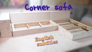 Угловой диван.Каркас DIY | Corner sofa