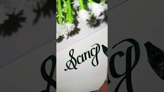 Beautiful name writing #sangita #shorts #viralvideo #youtube #youtubeshorts