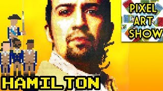 Perler Bead Hamilton Tribute - Pixel Art Show