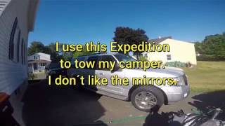 How to put towing mirrors on Ford expedition.