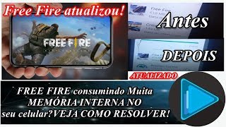 Free Fire atualizou! é está consumindo Quase 1gb de memória Interna No seu Celular-como Resolver