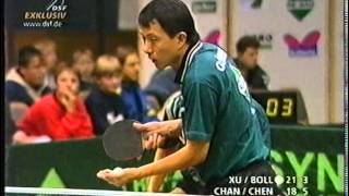 Tischtennis Bundesliga Xu Zengcai Timo Boll vs Chen Zhibin Chan Kong Wah Feb 1998