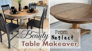 Dining Table Makeover |Restoration Hardware Inspired Transformation 🗑 to 🤑