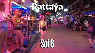 Pattaya, Soi 6 astounding beautiful scenes 2024,  Thailand