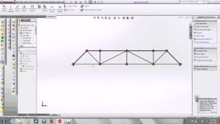 SolidWorks: model a bridge truss