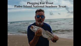 Plugging for Trout. Padre Island Natioanl Seashore Texas. 081124