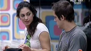 Fran e Max - Noite de 3-4-2009 - Antes da Prova do Lider (Tirolesa) - Parte 07