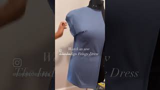 Watch us sew! Our indigo fringe distress dress was a hit! Shop the site www.shopfjbrand.com