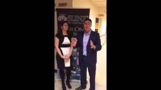 5LINX Co-Fundador Jeb Tyler con SVP de Oro Digna Deleon Morris