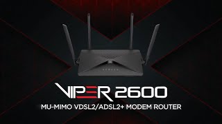 D-Link VIPER 2600 Dual-Band MU-MIMO Gigabit VDSL2/ADSL2+ Modem Router