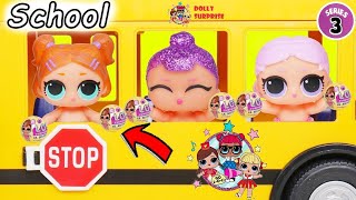 Dolly Surprise Lil Sisters Series School bus