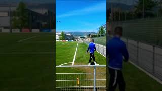 Insane corner shot #shorts #football