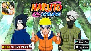 NARUTO ONLINE MOBILE (2020) - Gameplay Modo História - Parte 4 (Android, IOS)