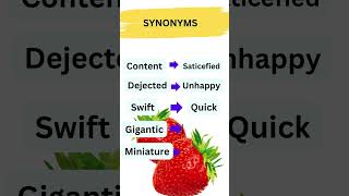 synonyms in English #english #learnenglish #shorts #vocabulary