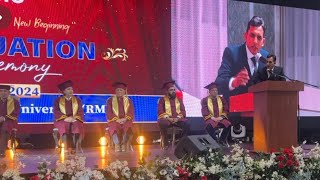 Dr Farman Malik speech  for graduates and new students of royal metropolitan university