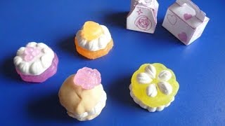 Japanese cake eraser set