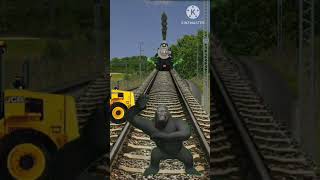 Stop the train 🚝full high speed 🚂with aunty funny magic video🚊