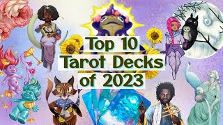 My Top 10 Tarot Decks of 2023! 🎁 Giveaway Mystery Deck Revealed!