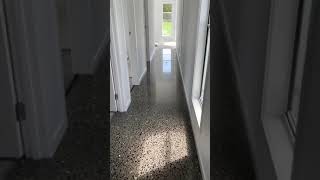 DuroFloor polished concrete floor in new build Gold Coast Australia.