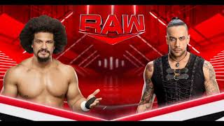 Raw August 12th match card