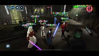 SWGOH Rey vs SEE with Wat