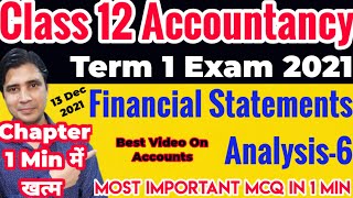 class 12 accounts term 1 very important mcq financial statements analysis 2021-22session #shorts