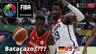 USA VS ALEMANIA MUNDIAL DE BASKET FIBA 2023 - JUGAMOS EL PASE A LA FINAL EN NBA 2K23