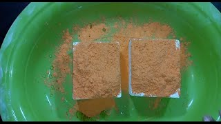 ORANGE HOLI POWDER FRESH BLOCK GYM CHALK CRUSH  ASMR | SLEEP AID | SATISFYING