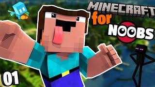 MINECRAFT for Noobs! 01 - How To survive Day1- with Akan22 Minecraft 1.20