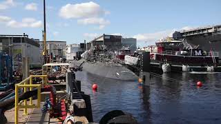 Timelapse: USS San Francisco (SSN 711) Undocks at America's Shipyard