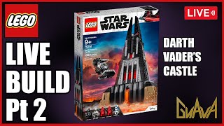 LET'S BUILD A CASTLE!! (PART 2) LEGO 75251 Live Stream