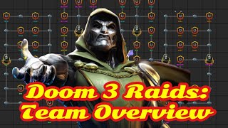 Doom 3 Raids Live Today | Team Overview on Boss Nodes | Marvel Strike Force - Free to Play