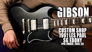 Let The Tones Do The Talking... Gibson CS 1961 Les Paul SG Ebony (Pre Owned)