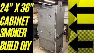 HUGE CABINET SMOKER BUILD! Another build video :)