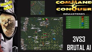 /Command & Conquer Remastered/ (Skirmish) 3VS3 BRUTAL AI  I Mount Mirage I