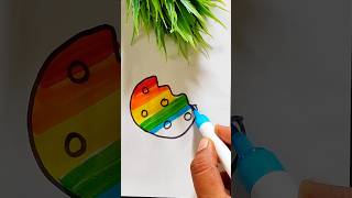 Kids Drawing Ideas ❤️🧡💛💚🩵💜 #shorts #youtubeshorts #ytshorts #viralvideo #satisfying #art #trending