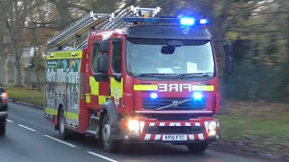 Suffolk Fire & Rescue Service - Long Melford WrL (10reg spare) Responding to Thatch Fire