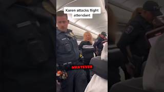 KAREN GOT ARRESTED FOR ATTACKING FLIGHT ATTENDANT!😱| #shorts